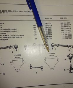 Spindelled övre, Mercedes w114/115, 1968-1976 Ø 74 m.m. Ref.nr. Mercedes 1153330827