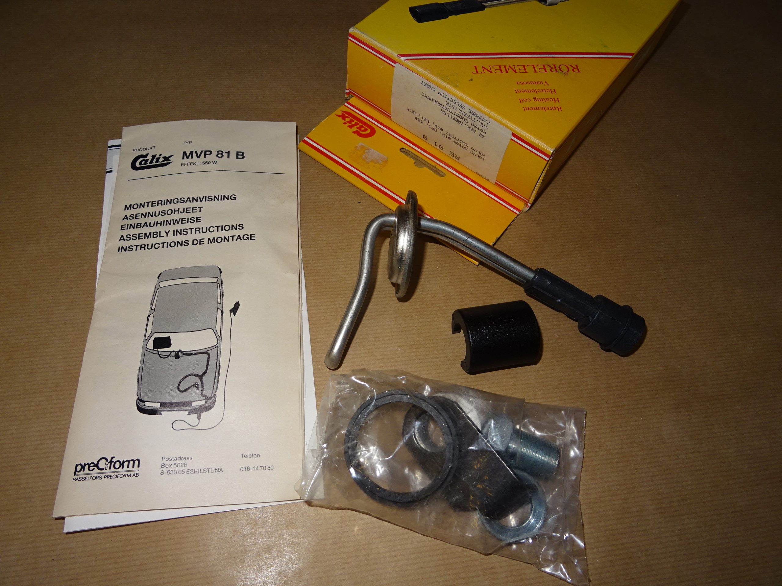 Calix Motorvärmare Volvo 240, 340, 740, B19, B21, B23