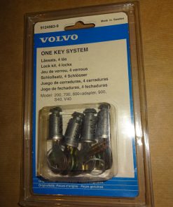 Volvo One Key System, Låssats 4 Lås. Volvo 200-ser. 700-, 800-, 900-, S40, V40 Art.nr. Volvo 9124983-9. Made in Sweden. Originaldelar.