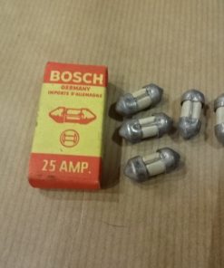5 st Bosch Säkringar ( korta ) 25 Amp. 17 x 7 mm.